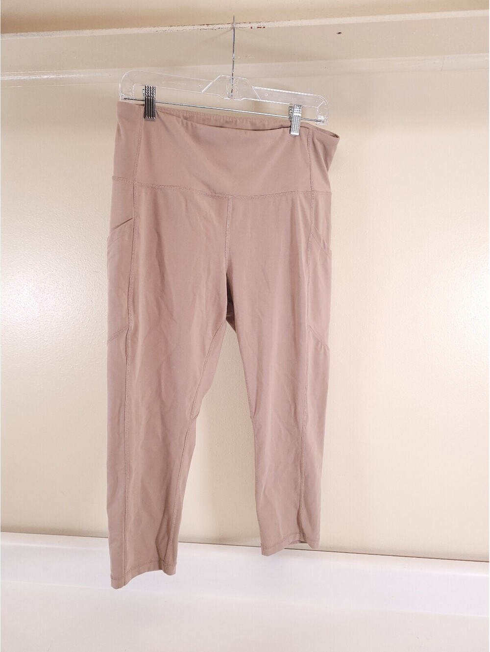 Xersion ever ultra beige crop leggings womens XL stretch yoga pants